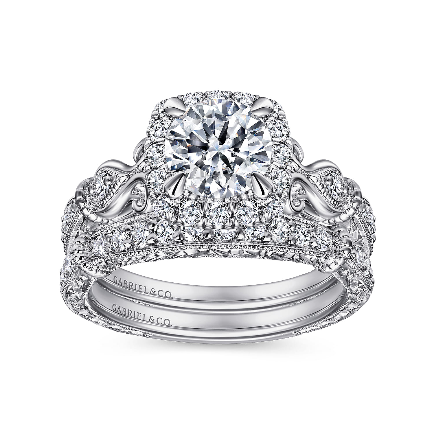14K White Gold Diamond Matching Wedding Band - 0.23 ct - Shot 4