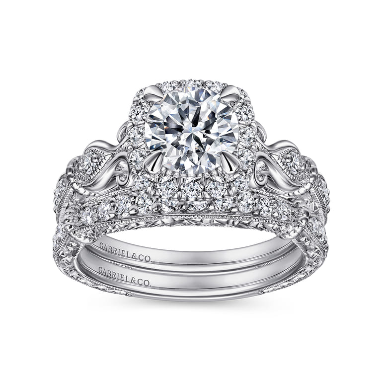 14K White Gold Diamond Matching Wedding Band - 0.23 ct - Shot 4