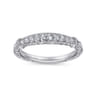 14K White Gold Diamond Matching Wedding Band - 0.23 ct