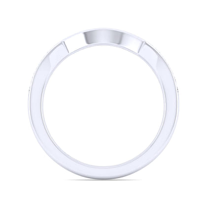 14K White Gold Diamond Matching Wedding Band
