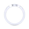 14K White Gold Diamond Matching Wedding Band - 0.16 ct