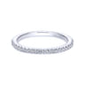 14K White Gold Diamond Matching Wedding Band - 0.23 ct