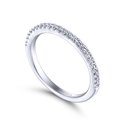 14K White Gold Diamond Matching Wedding Band