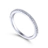 14K White Gold Diamond Matching Wedding Band - 0.23 ct