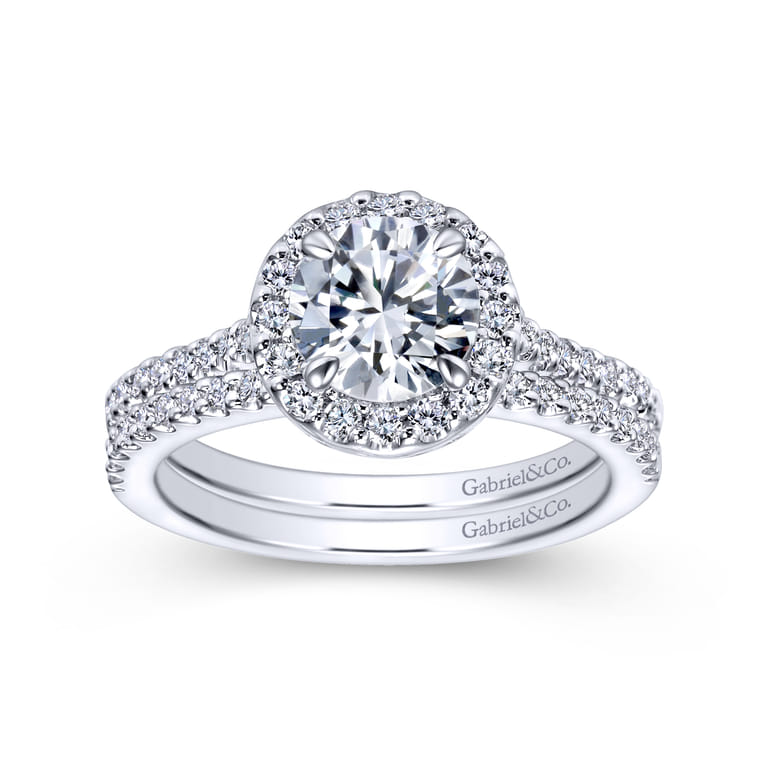 14K White Gold Diamond Matching Wedding Band - 0.23 ct - Shot 4