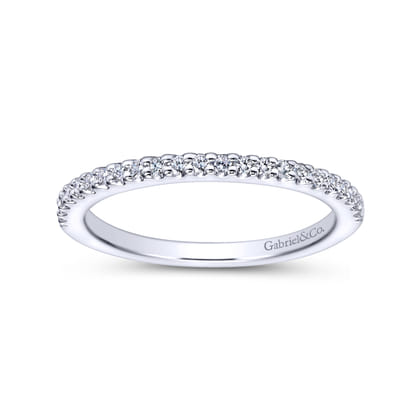 14K White Gold Diamond Matching Wedding Band