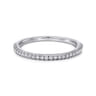 14K White Gold Diamond Matching Wedding Band - 0.15 ct