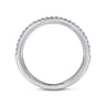 14K White Gold Diamond Matching Wedding Band - 0.15 ct