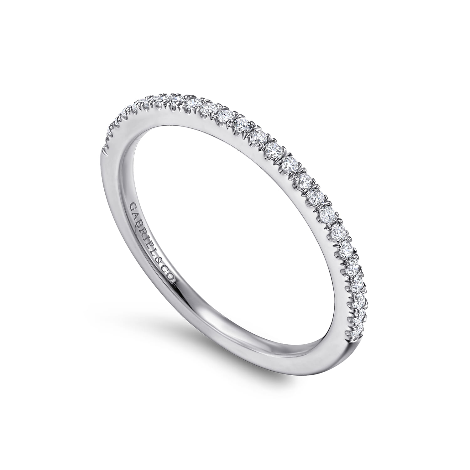 14K White Gold Diamond Matching Wedding Band - 0.15 ct - Shot 3