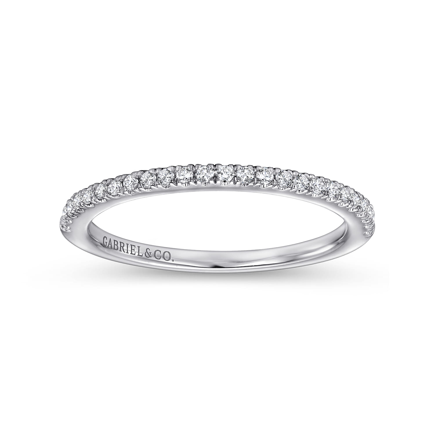14K White Gold Diamond Matching Wedding Band - 0.15 ct - Shot 5