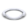14K White Gold Diamond Matching Wedding Band - 0.09 ct