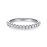 14K White Gold Diamond Matching Wedding Band - 0.33 ct