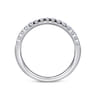 14K White Gold Diamond Matching Wedding Band - 0.33 ct