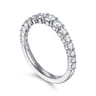 14K White Gold Diamond Matching Wedding Band - 0.7 ct