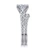 14K White Gold Diamond Matching Wedding Band - 0.7 ct
