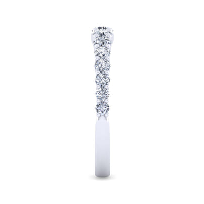 14K White Gold Diamond Matching Wedding Band