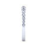 14K White Gold Diamond Matching Wedding Band - 0.68 ct
