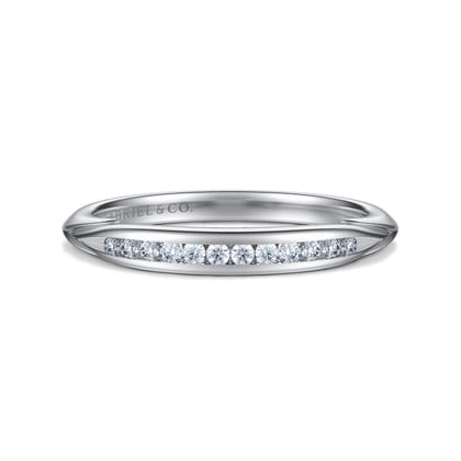 14K White Gold Diamond Matching Wedding Band