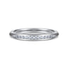 14K White Gold Diamond Matching Wedding Band - 0.11 ct
