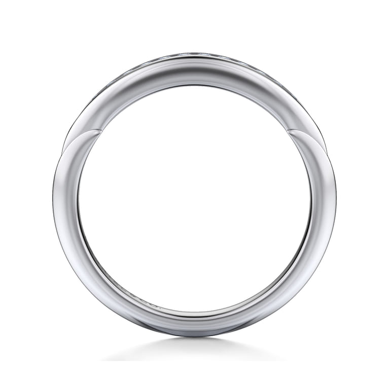 14K White Gold Diamond Matching Wedding Band - 0.11 ct - Shot 2