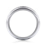 14K White Gold Diamond Matching Wedding Band - 0.11 ct