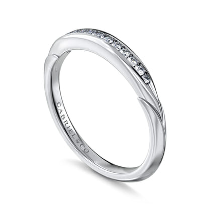 14K White Gold Diamond Matching Wedding Band
