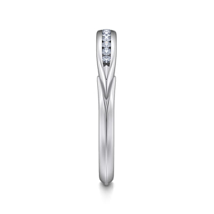 14K White Gold Diamond Matching Wedding Band