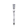 14K White Gold Diamond Matching Wedding Band - 0.11 ct