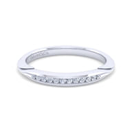 14K White Gold Diamond Matching Wedding Band