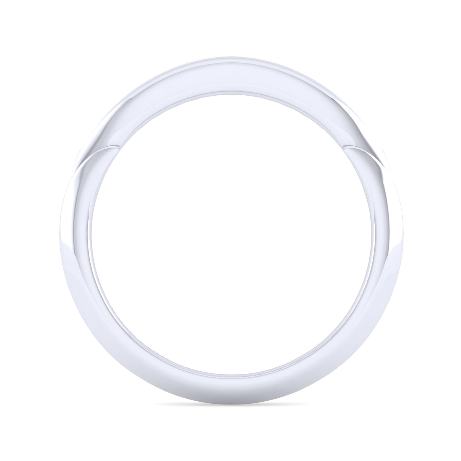 14K White Gold Diamond Matching Wedding Band - 0.11 ct - Shot 2