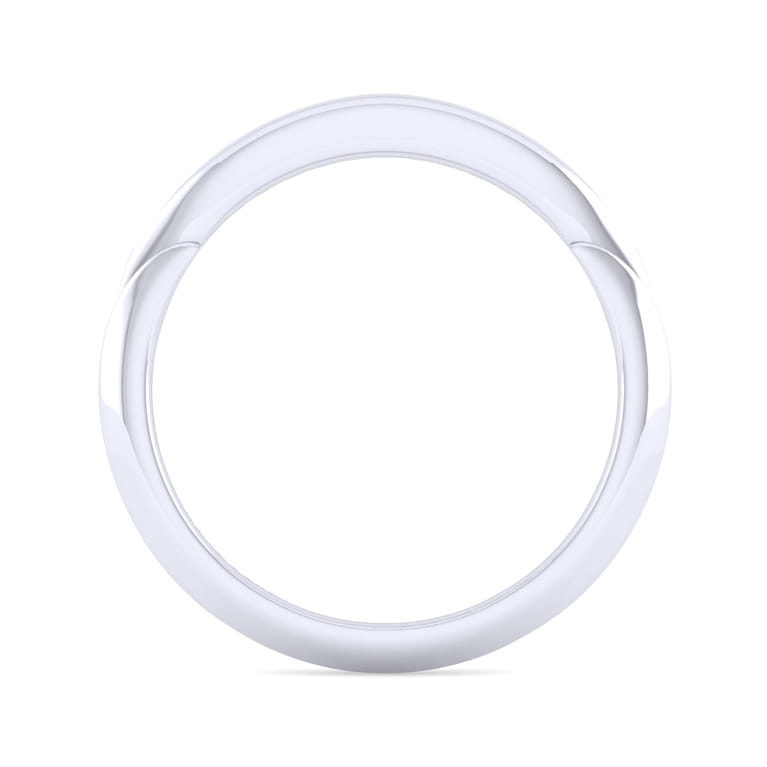 14K White Gold Diamond Matching Wedding Band - 0.11 ct - Shot 2