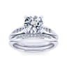 14K White Gold Diamond Matching Wedding Band - 0.11 ct