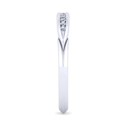 14K White Gold Diamond Matching Wedding Band