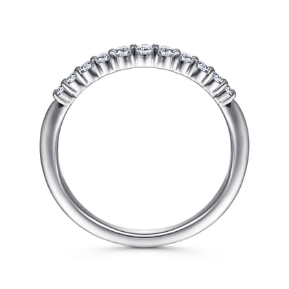 14K White Gold Diamond Matching Wedding Band