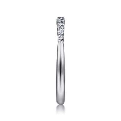14K White Gold Diamond Matching Wedding Band