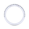 14K White Gold Diamond Matching Wedding Band - 0.32 ct