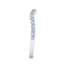 14K White Gold Diamond Matching Wedding Band - 0.32 ct