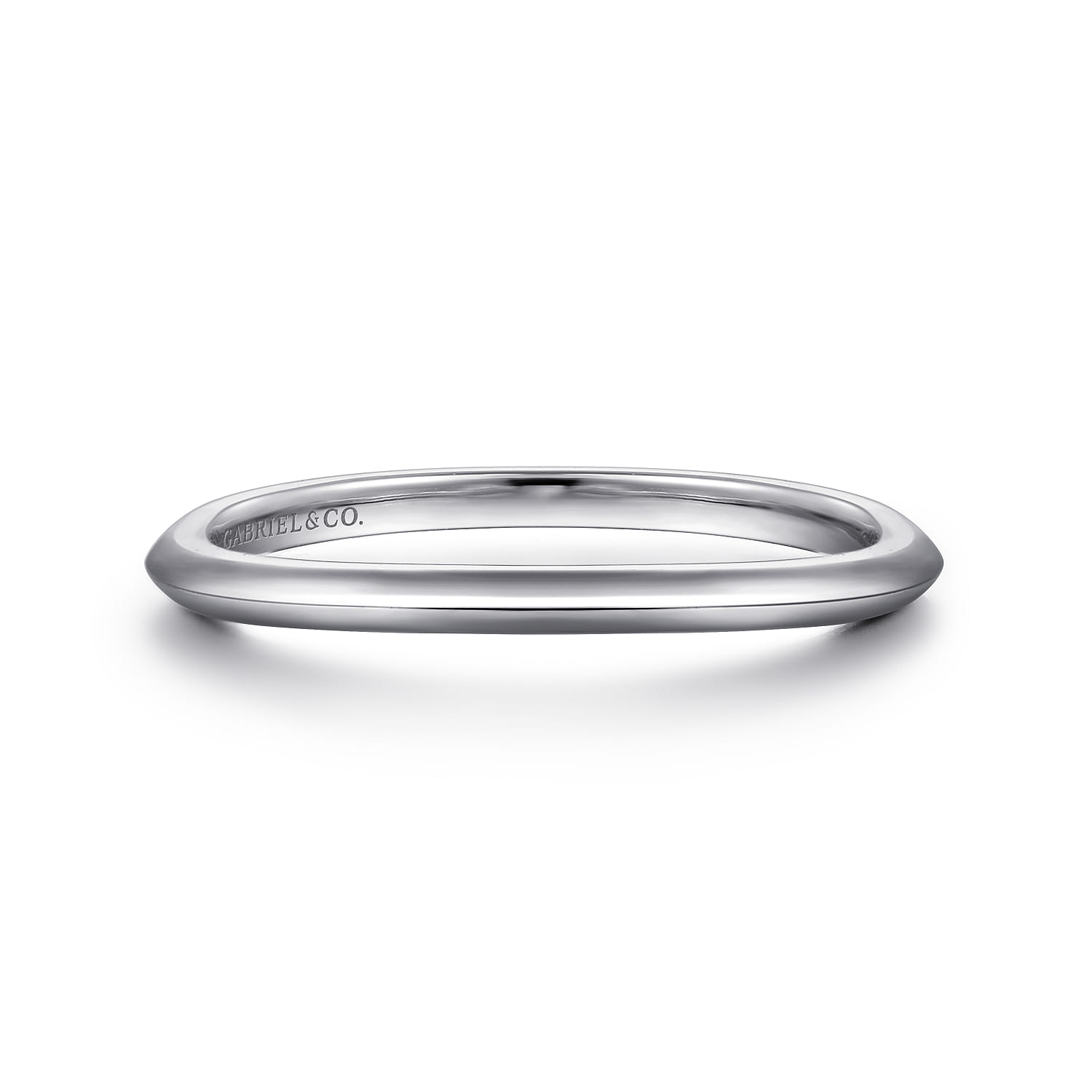 14K White Gold Diamond Matching Wedding Band - Shot 1