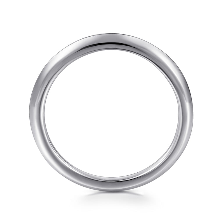 14K White Gold Diamond Matching Wedding Band - Shot 2