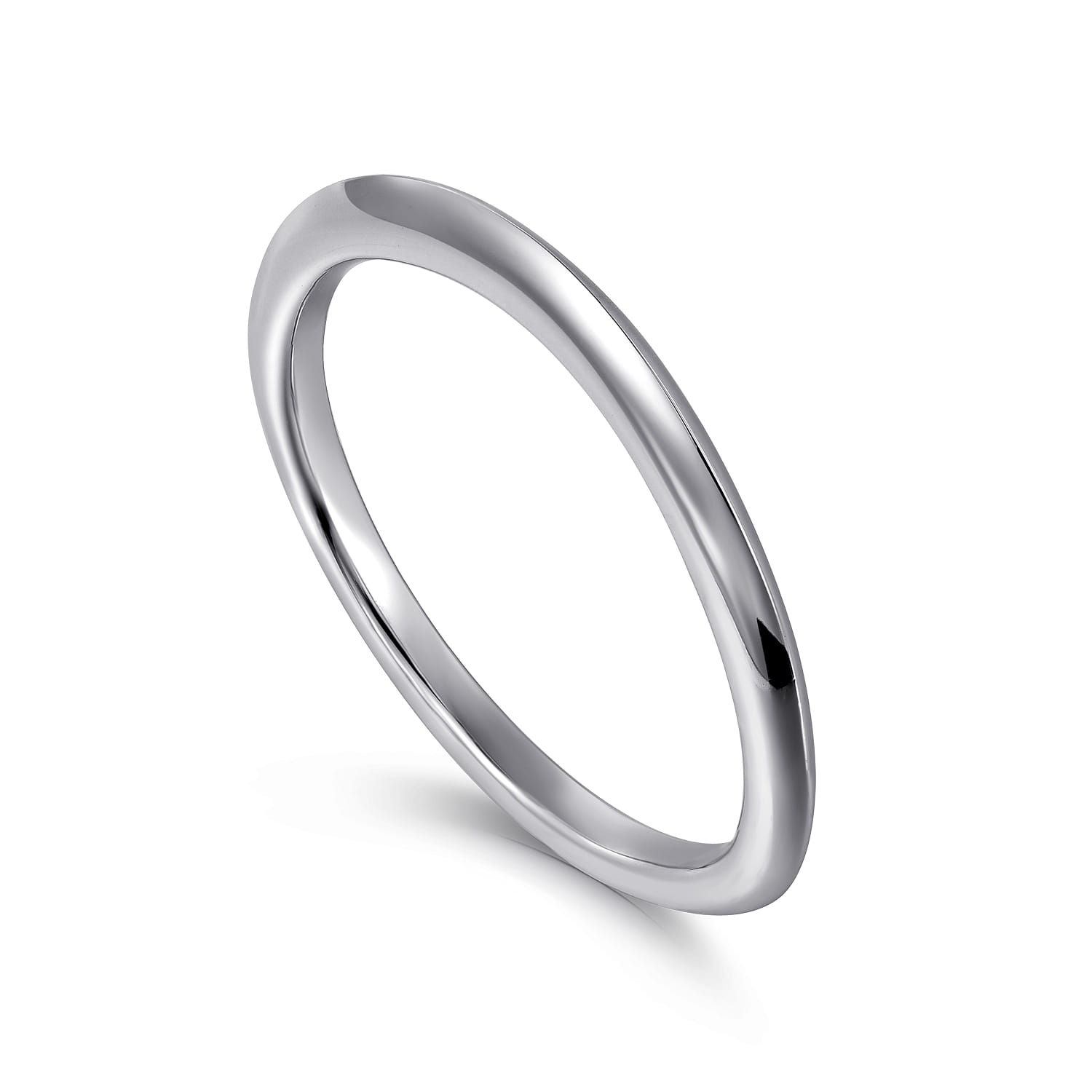 14K White Gold Diamond Matching Wedding Band - Shot 3