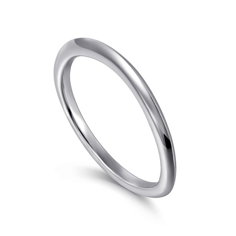 14K White Gold Diamond Matching Wedding Band - Shot 3