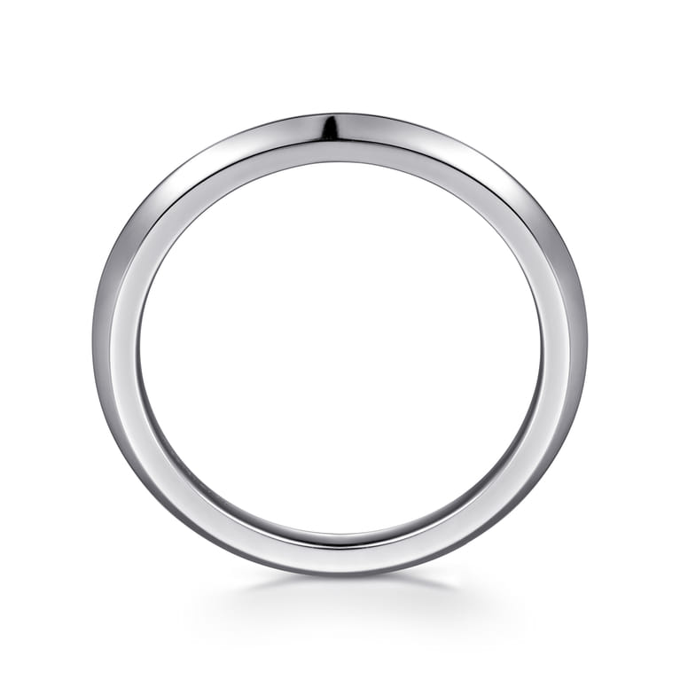 14K White Gold Diamond Matching Wedding Band - Shot 2