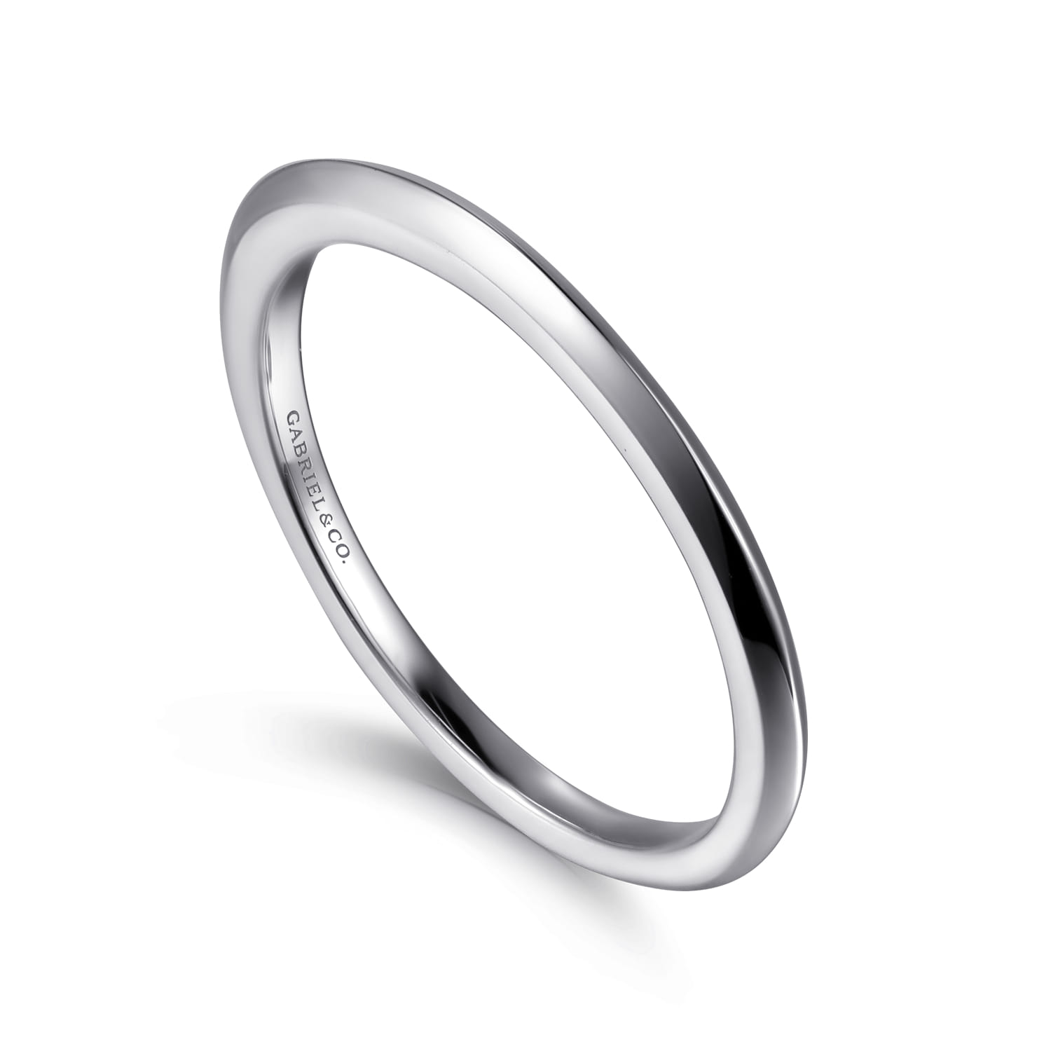 14K White Gold Diamond Matching Wedding Band - Shot 3