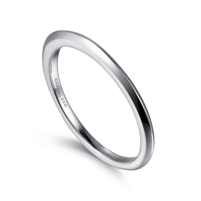 14K White Gold Diamond Matching Wedding Band - Shot 3