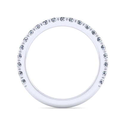 14K White Gold Diamond Matching Wedding Band