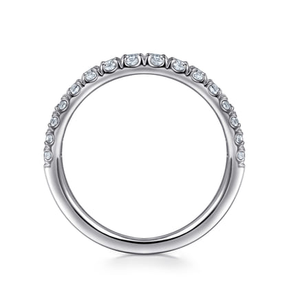 14K White Gold Diamond Matching Wedding Band