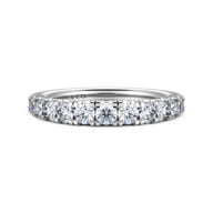 14K White Gold Diamond Matching Wedding Band