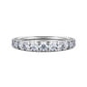 14K White Gold Diamond Matching Wedding Band - 0.73 ct