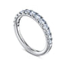 14K White Gold Diamond Matching Wedding Band - 0.73 ct