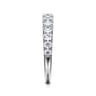 14K White Gold Diamond Matching Wedding Band - 0.73 ct